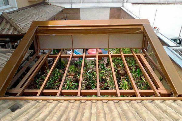 Toldo de trilho em SP